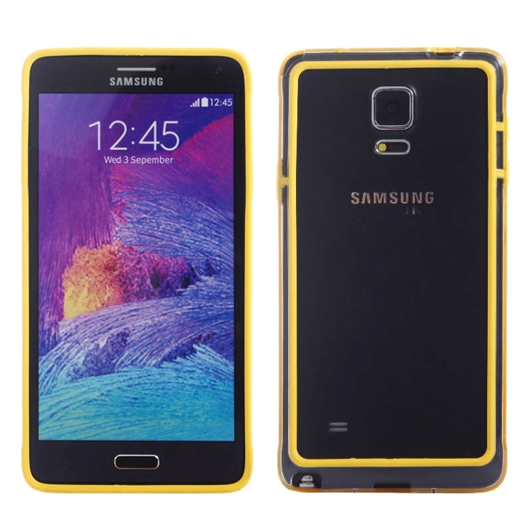 Transparent Plastic + TPU Frame Case for Galaxy Note 4