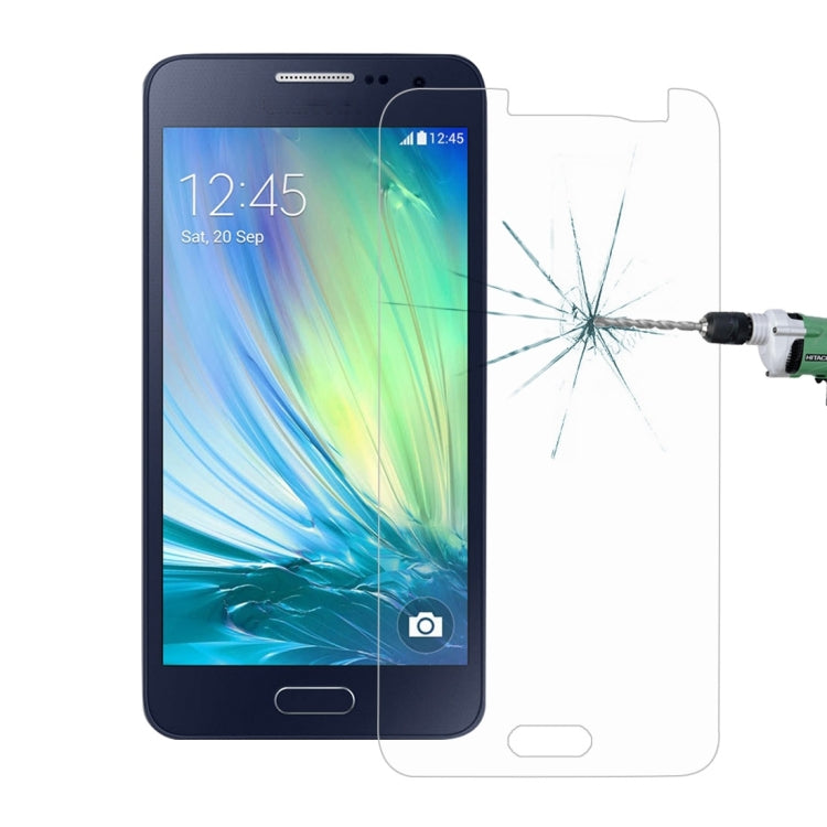 2 PCS for Galaxy A3 / A300 0.26mm 9H Surface Hardness 2.5D Explosion-proof Tempered Glass Screen Film