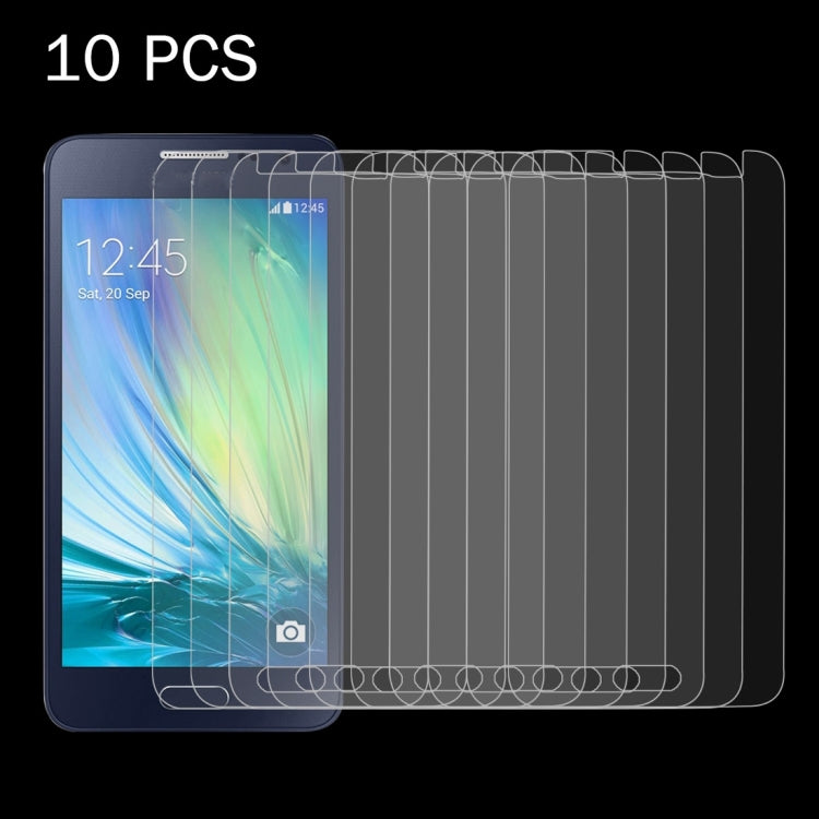 10 PCS for Galaxy A3 / A300 0.26mm 9H Surface Hardness 2.5D Explosion-proof Tempered Glass Screen Film