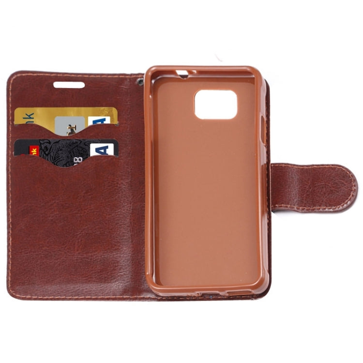 Denim Jean Leather Case with Holder & Card Slots for Galaxy Alpha / G8505(Black)