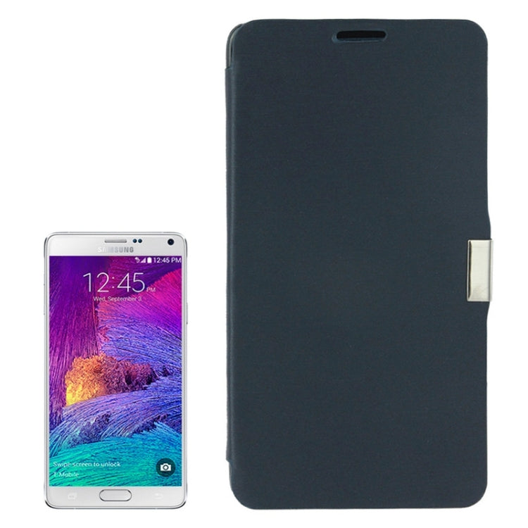 Brushed Texture Magnet Buckle Leather Case for Galaxy Note 4 N910
