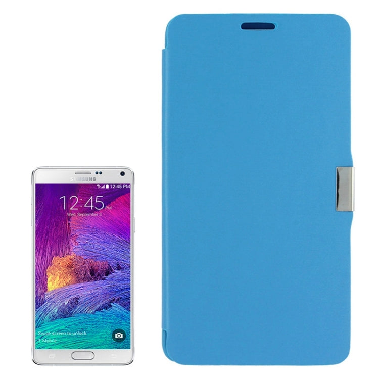 Brushed Texture Magnet Buckle Leather Case for Galaxy Note 4 N910