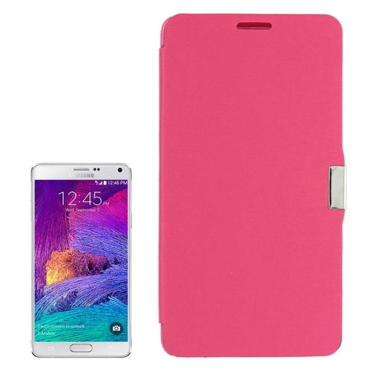 Brushed Texture Magnet Buckle Leather Case for Galaxy Note 4 N910