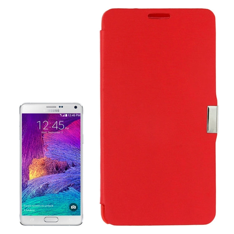 Brushed Texture Magnet Buckle Leather Case for Galaxy Note 4 N910