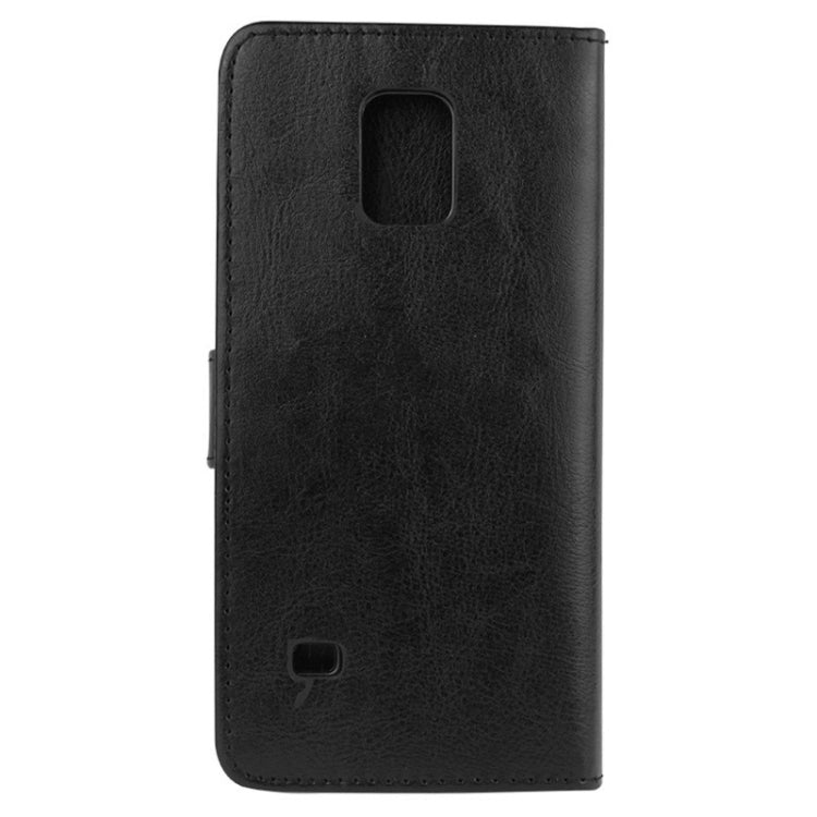 Crazy Horse Texture Magnet Buckle Leather Case with Holder & Card Slots for Galaxy Note 4 N910