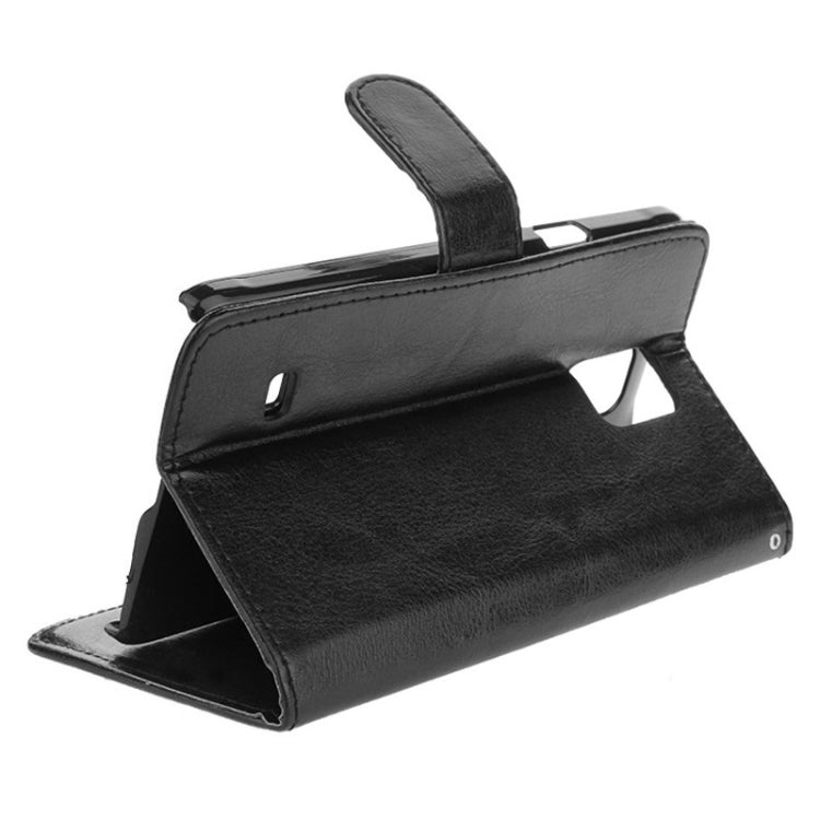Crazy Horse Texture Magnet Buckle Leather Case with Holder & Card Slots for Galaxy Note 4 N910