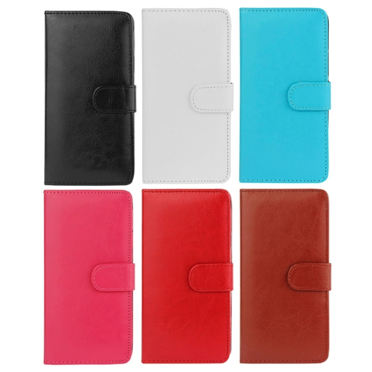 Crazy Horse Texture Magnet Buckle Leather Case with Holder & Card Slots for Galaxy Note 4 N910