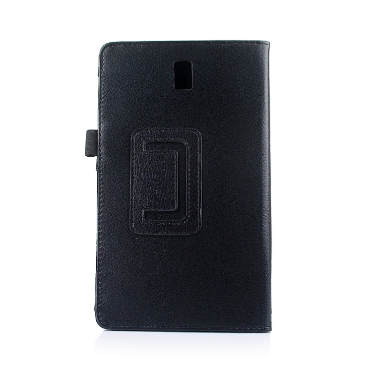 Two Floding Methods Litchi Texture Horizontal Flip Leather Case with Holder for Galaxy Tab S 8.4 / T700