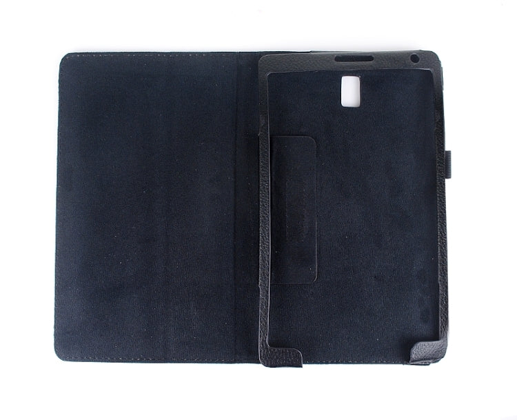 Two Floding Methods Litchi Texture Horizontal Flip Leather Case with Holder for Galaxy Tab S 8.4 / T700