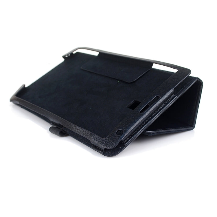 Two Floding Methods Litchi Texture Horizontal Flip Leather Case with Holder for Galaxy Tab S 8.4 / T700