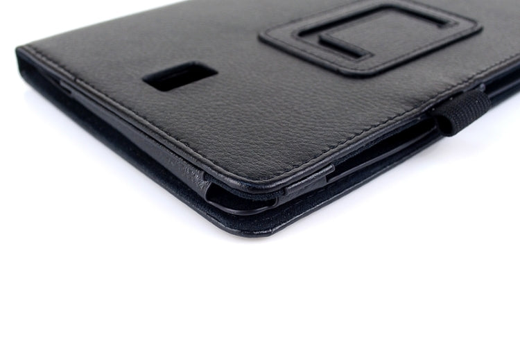 Two Floding Methods Litchi Texture Horizontal Flip Leather Case with Holder for Galaxy Tab S 8.4 / T700