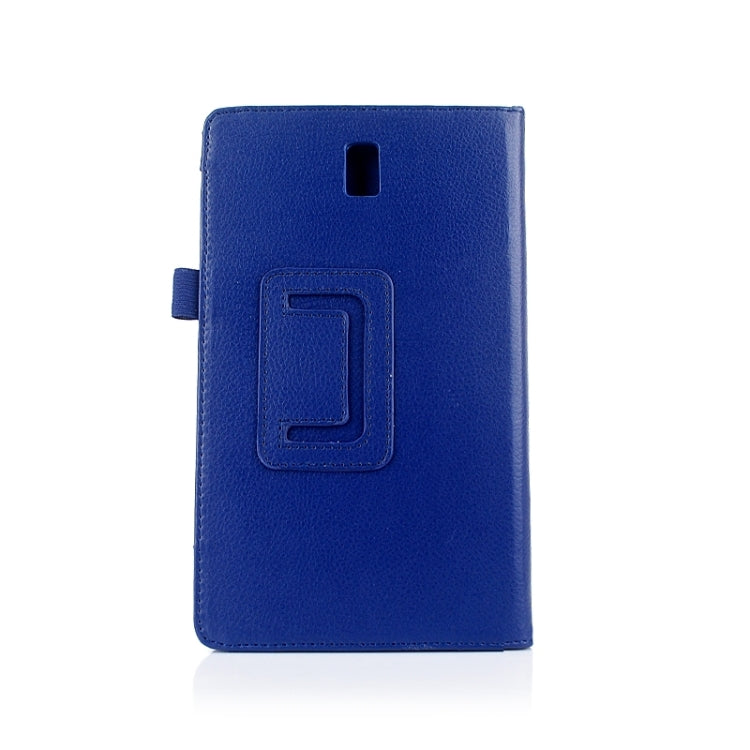 Two Floding Methods Litchi Texture Horizontal Flip Leather Case with Holder for Galaxy Tab S 8.4 / T700