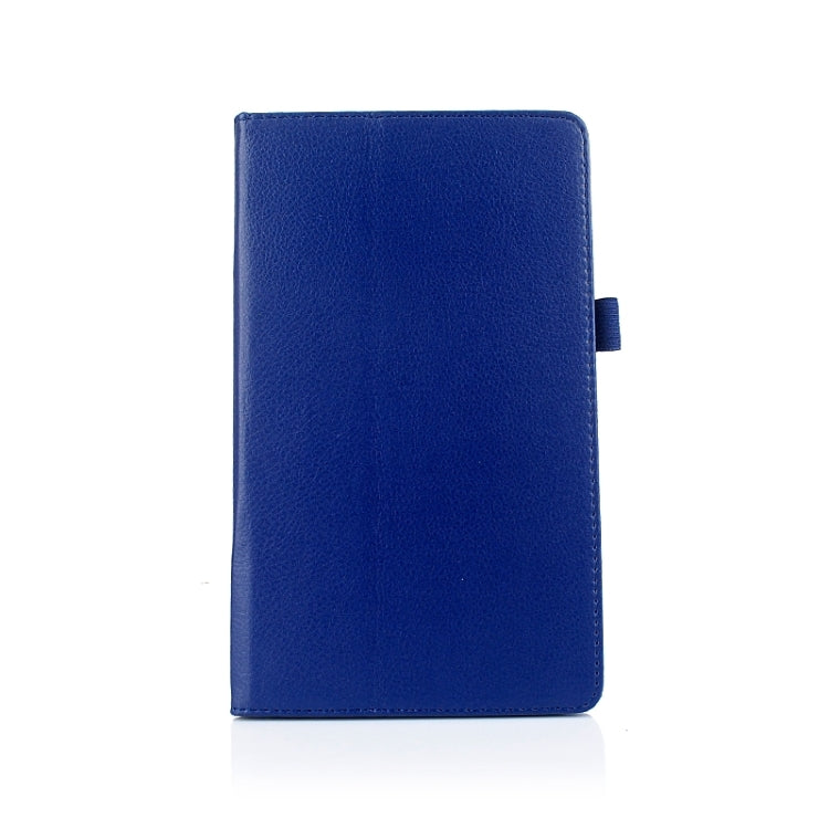 Two Floding Methods Litchi Texture Horizontal Flip Leather Case with Holder for Galaxy Tab S 8.4 / T700
