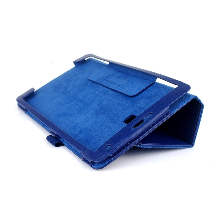 Two Floding Methods Litchi Texture Horizontal Flip Leather Case with Holder for Galaxy Tab S 8.4 / T700