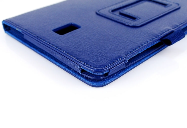 Two Floding Methods Litchi Texture Horizontal Flip Leather Case with Holder for Galaxy Tab S 8.4 / T700