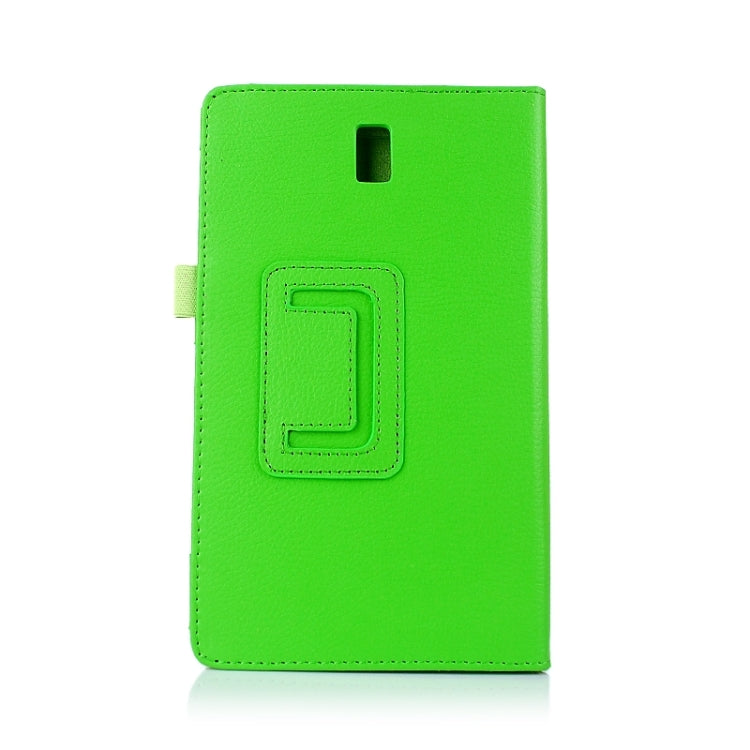 Two Floding Methods Litchi Texture Horizontal Flip Leather Case with Holder for Galaxy Tab S 8.4 / T700