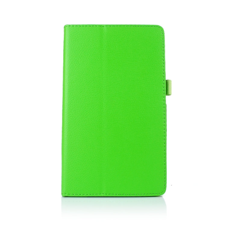 Two Floding Methods Litchi Texture Horizontal Flip Leather Case with Holder for Galaxy Tab S 8.4 / T700