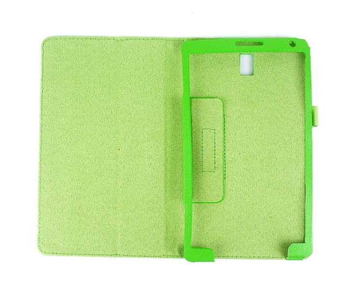 Two Floding Methods Litchi Texture Horizontal Flip Leather Case with Holder for Galaxy Tab S 8.4 / T700