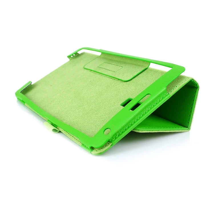 Two Floding Methods Litchi Texture Horizontal Flip Leather Case with Holder for Galaxy Tab S 8.4 / T700