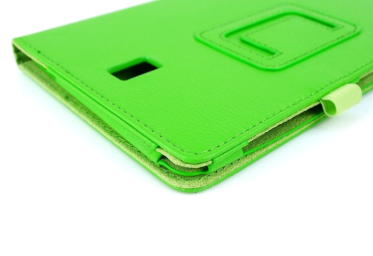 Two Floding Methods Litchi Texture Horizontal Flip Leather Case with Holder for Galaxy Tab S 8.4 / T700