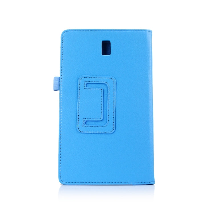 Two Floding Methods Litchi Texture Horizontal Flip Leather Case with Holder for Galaxy Tab S 8.4 / T700
