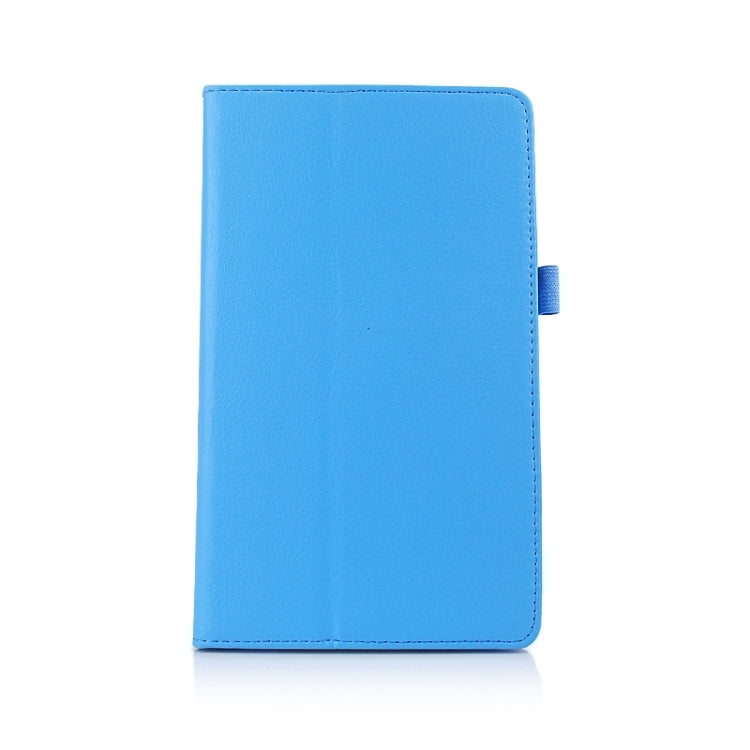 Two Floding Methods Litchi Texture Horizontal Flip Leather Case with Holder for Galaxy Tab S 8.4 / T700