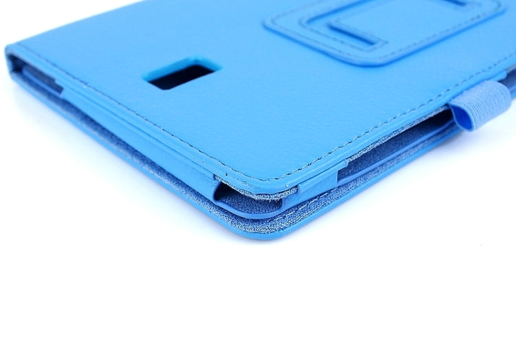 Two Floding Methods Litchi Texture Horizontal Flip Leather Case with Holder for Galaxy Tab S 8.4 / T700