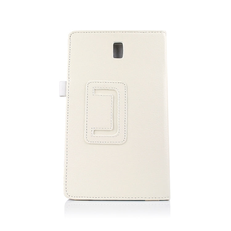 Two Floding Methods Litchi Texture Horizontal Flip Leather Case with Holder for Galaxy Tab S 8.4 / T700