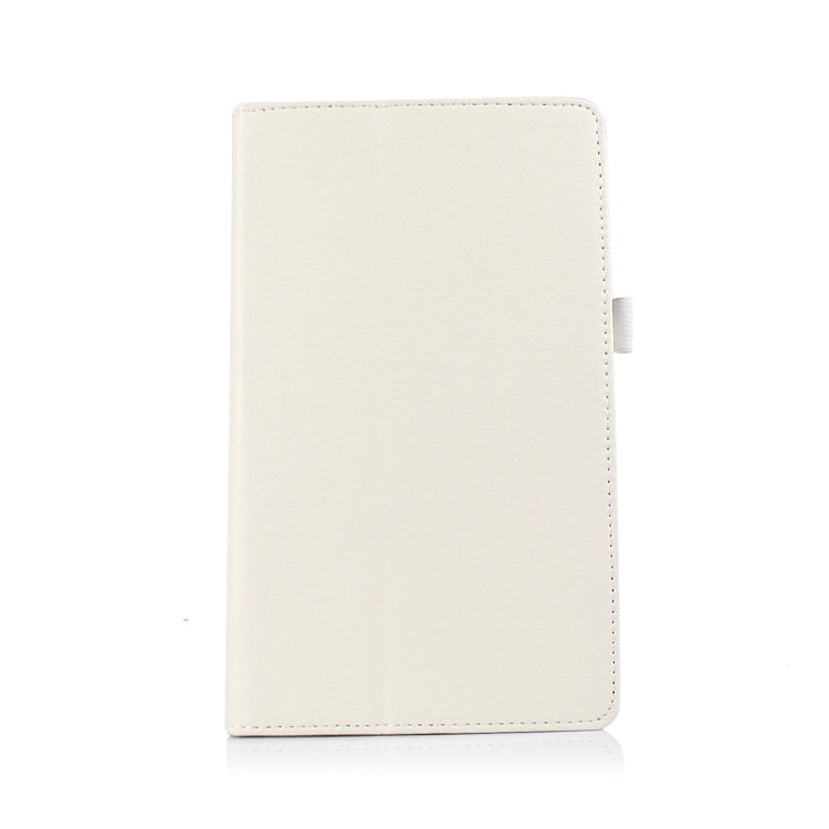Two Floding Methods Litchi Texture Horizontal Flip Leather Case with Holder for Galaxy Tab S 8.4 / T700