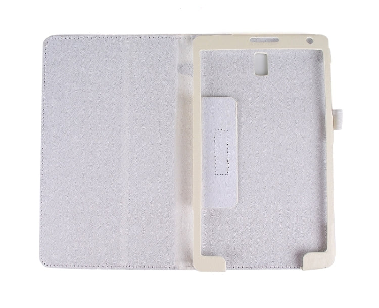 Two Floding Methods Litchi Texture Horizontal Flip Leather Case with Holder for Galaxy Tab S 8.4 / T700