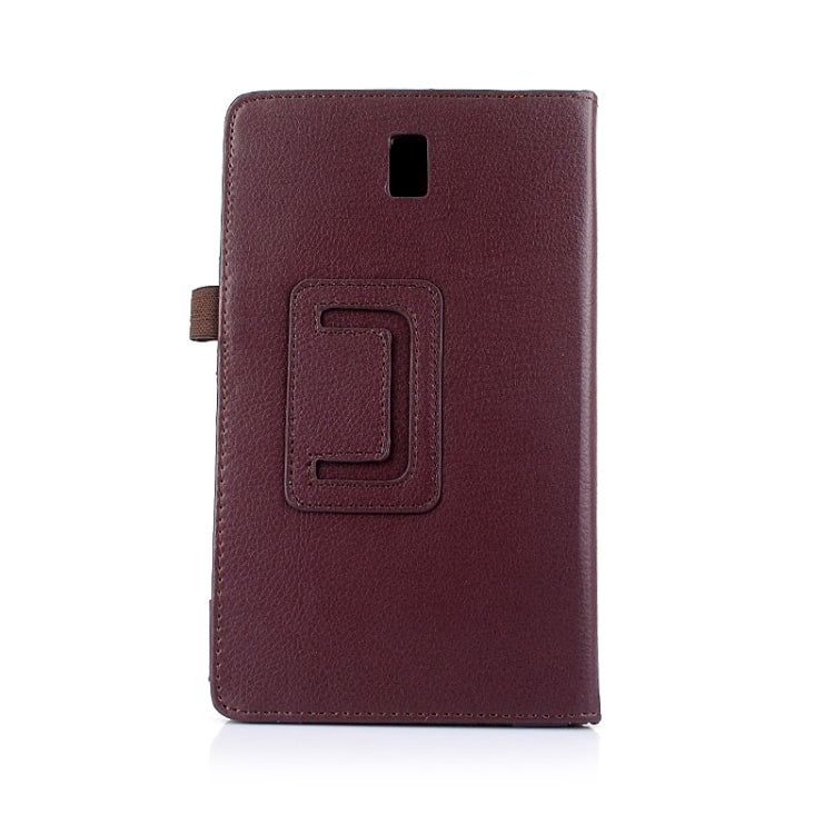 Two Floding Methods Litchi Texture Horizontal Flip Leather Case with Holder for Galaxy Tab S 8.4 / T700