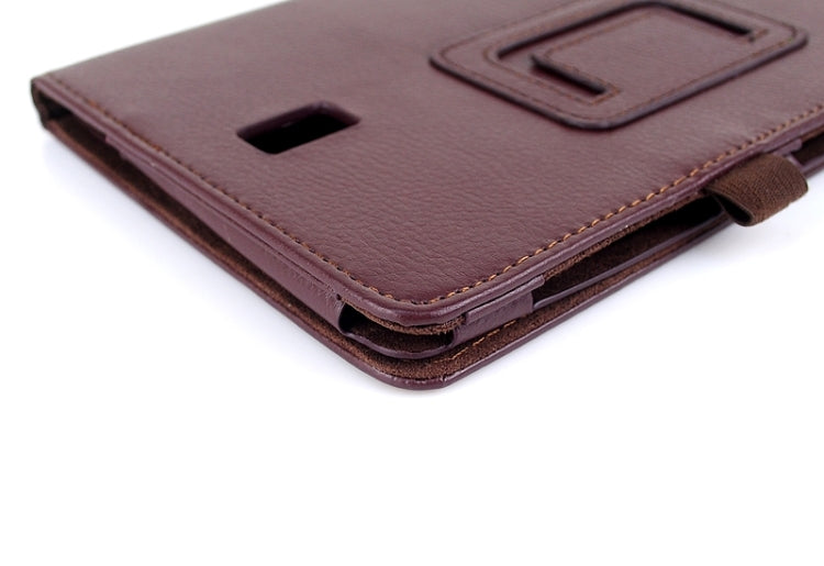 Two Floding Methods Litchi Texture Horizontal Flip Leather Case with Holder for Galaxy Tab S 8.4 / T700