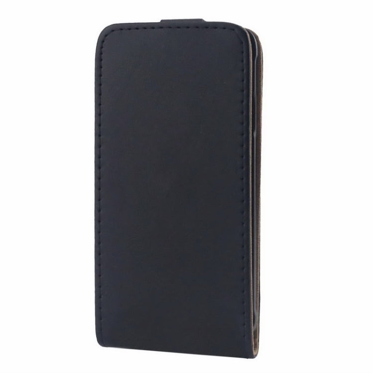 Vertical Flip Magnetic Button Leather Case for Galaxy Alpha / G850F