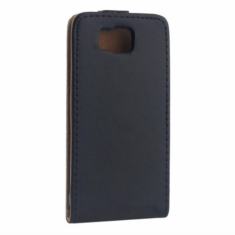 Vertical Flip Magnetic Button Leather Case for Galaxy Alpha / G850F