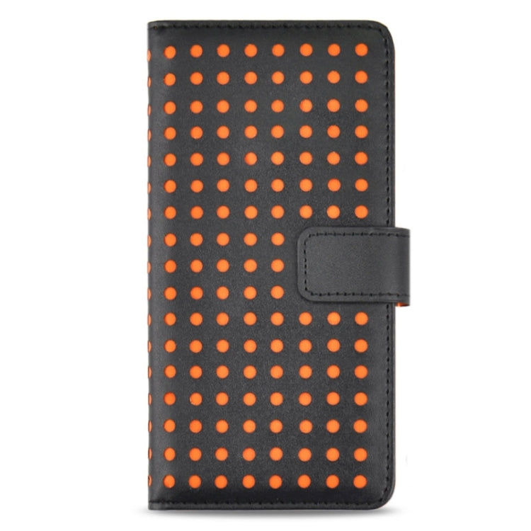 Ultra-thin Hollow Out Dot Horizontal Flip Leather Case with Holder & Card Slots for Galaxy Note 4 N910