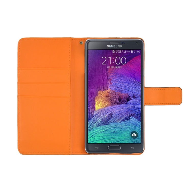 Ultra-thin Hollow Out Dot Horizontal Flip Leather Case with Holder & Card Slots for Galaxy Note 4 N910