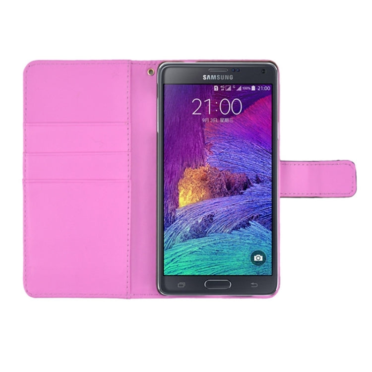 Ultra-thin Hollow Out Dot Horizontal Flip Leather Case with Holder & Card Slots for Galaxy Note 4 N910