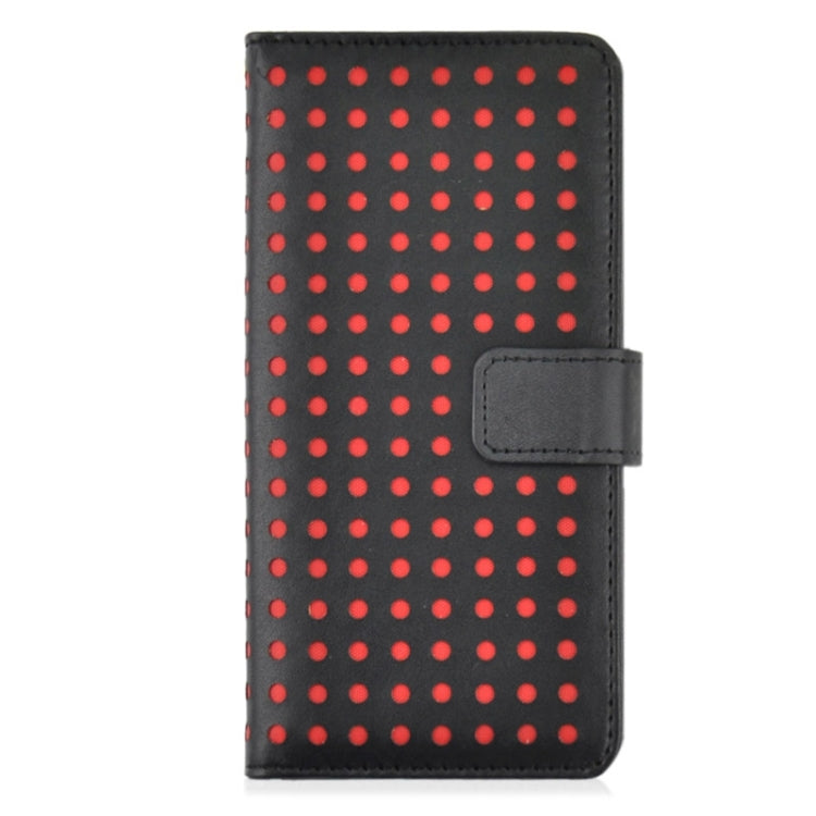 Ultra-thin Hollow Out Dot Horizontal Flip Leather Case with Holder & Card Slots for Galaxy Note 4 N910