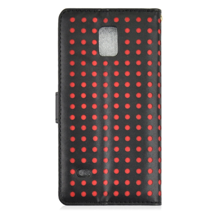 Ultra-thin Hollow Out Dot Horizontal Flip Leather Case with Holder & Card Slots for Galaxy Note 4 N910