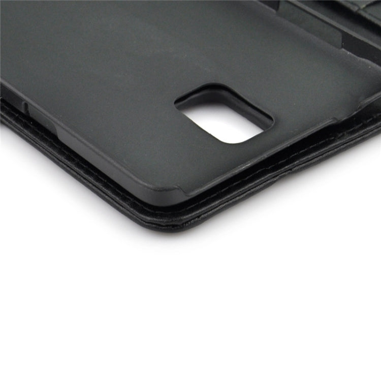 Ultra-thin Hollow Out Dot Horizontal Flip Leather Case with Holder & Card Slots for Galaxy Note 4 N910