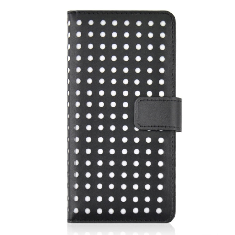 Ultra-thin Hollow Out Dot Horizontal Flip Leather Case with Holder & Card Slots for Galaxy Note 4 N910