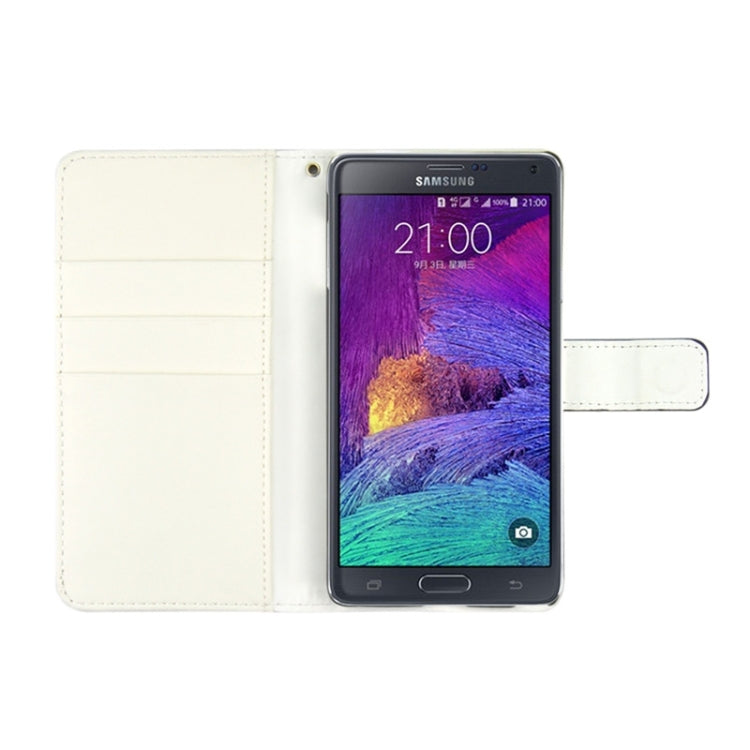 Ultra-thin Hollow Out Dot Horizontal Flip Leather Case with Holder & Card Slots for Galaxy Note 4 N910