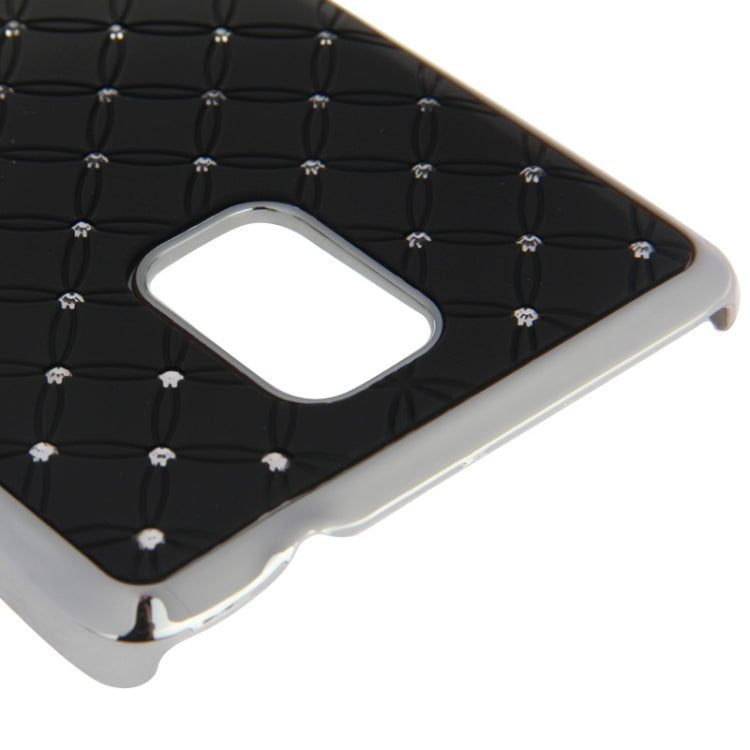 Bling Diamond Stars Encrusted Plating Skinning Plastic Case for Galaxy Note 4 / N910