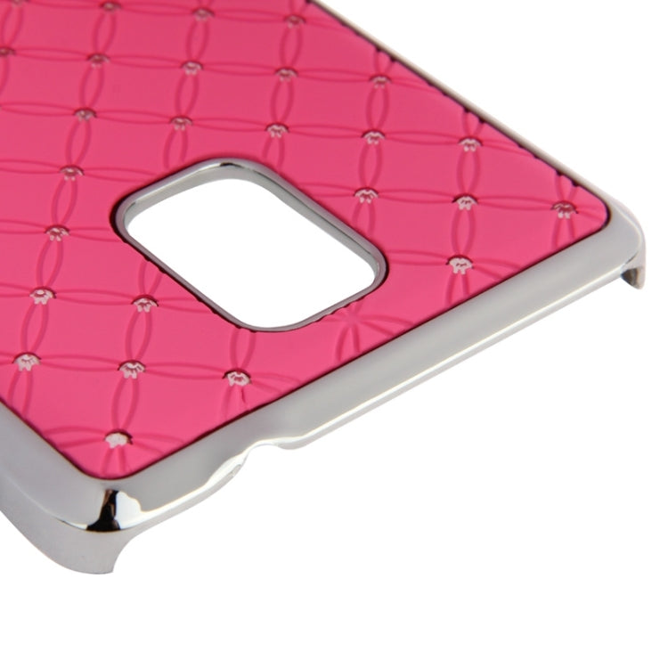 Bling Diamond Stars Encrusted Plating Skinning Plastic Case for Galaxy Note 4 / N910