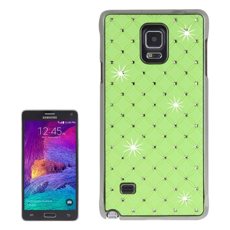 Bling Diamond Stars Encrusted Plating Skinning Plastic Case for Galaxy Note 4 / N910