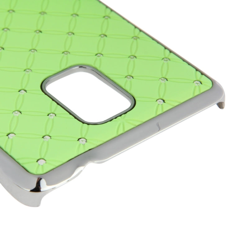 Bling Diamond Stars Encrusted Plating Skinning Plastic Case for Galaxy Note 4 / N910