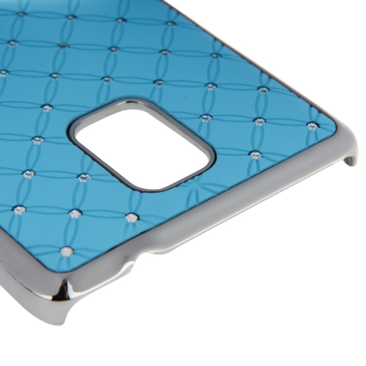 Bling Diamond Stars Encrusted Plating Skinning Plastic Case for Galaxy Note 4 / N910