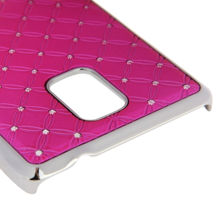Bling Diamond Stars Encrusted Plating Skinning Plastic Case for Galaxy Note 4 / N910