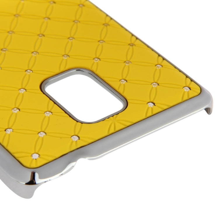 Bling Diamond Stars Encrusted Plating Skinning Plastic Case for Galaxy Note 4 / N910