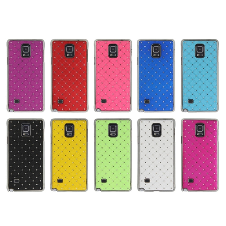 Bling Diamond Stars Encrusted Plating Skinning Plastic Case for Galaxy Note 4 / N910